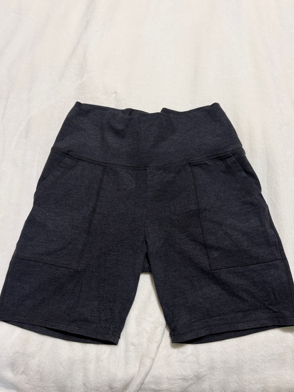 AERIE High-Waist Dark Gray Active Shorts